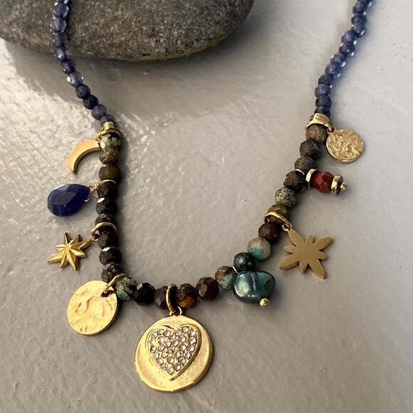 NEW Celestial Stone Charm Necklace - Picture 8 of 13